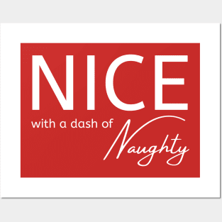 Nice With a Dash of Naughty Cheeky Witch® Posters and Art